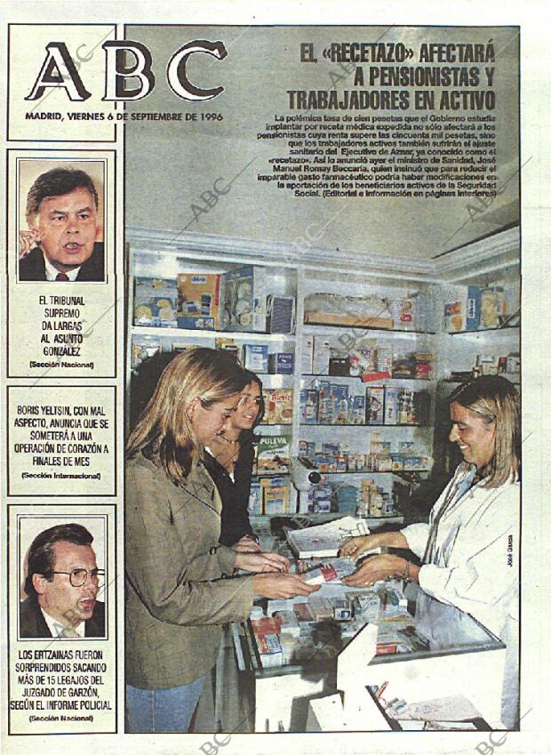 ABC MADRID 06-09-1996 página 1