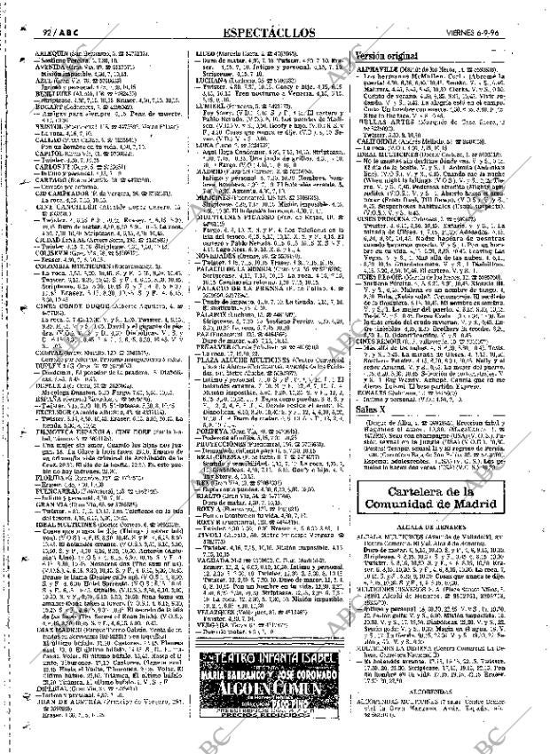 ABC MADRID 06-09-1996 página 92