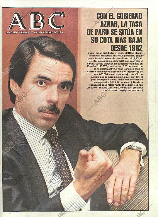 ABC MADRID 13-09-1996 página 1