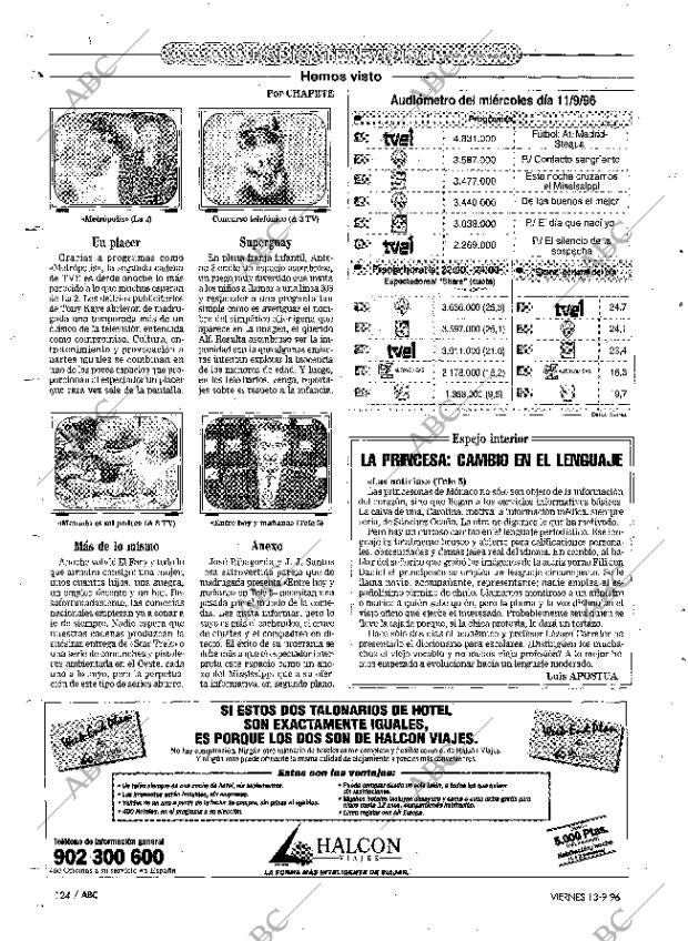ABC MADRID 13-09-1996 página 124