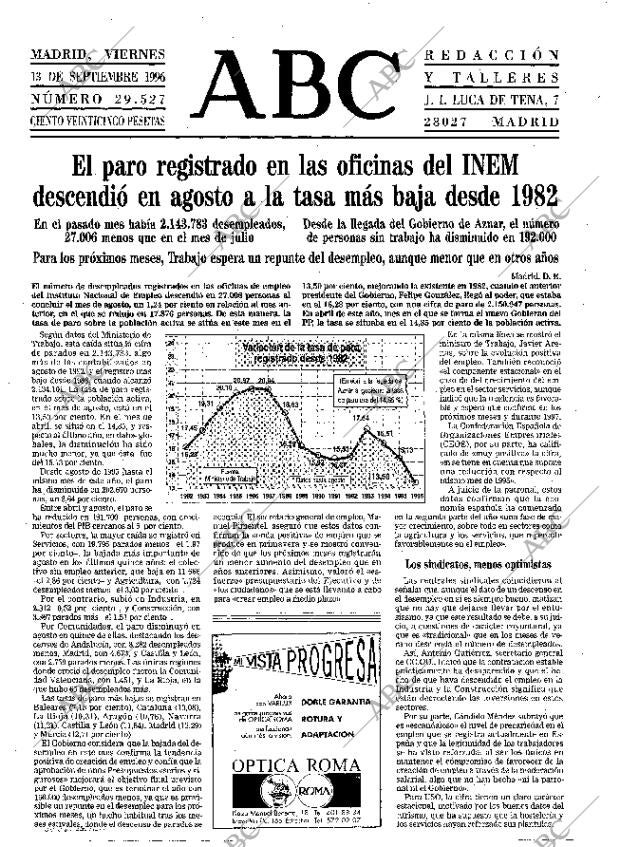 ABC MADRID 13-09-1996 página 13
