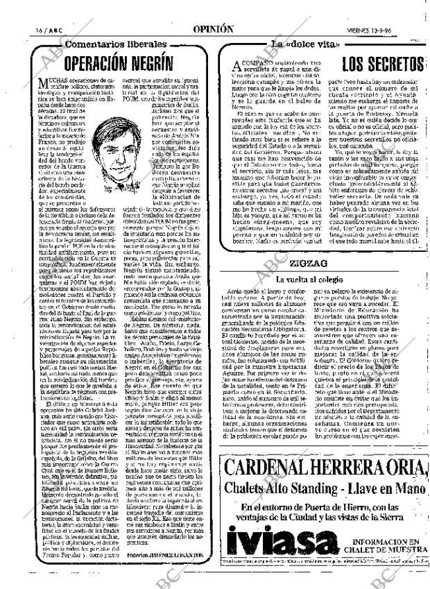 ABC MADRID 13-09-1996 página 16