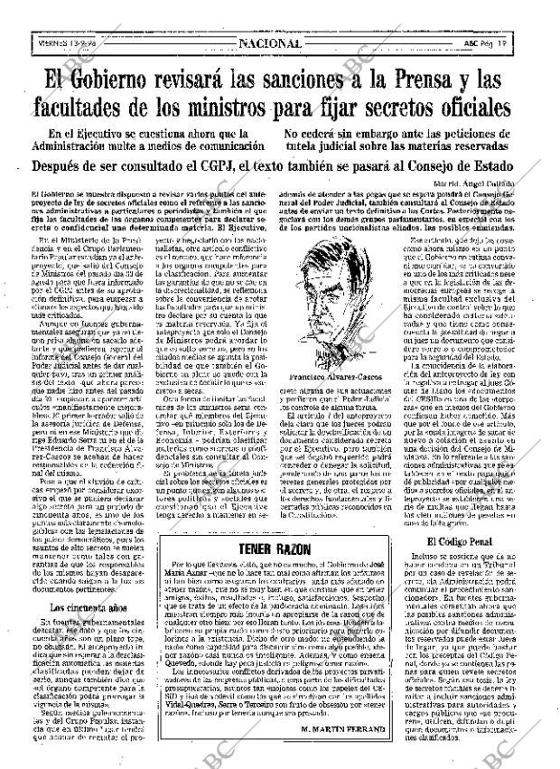 ABC MADRID 13-09-1996 página 19