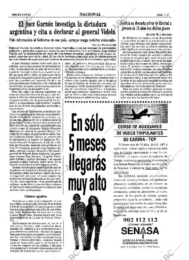ABC MADRID 13-09-1996 página 27