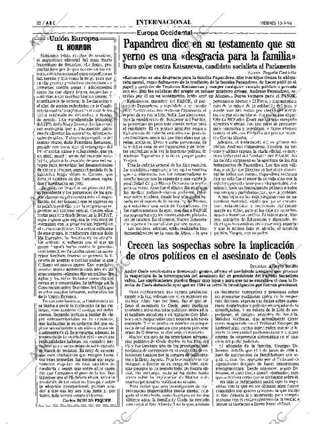 ABC MADRID 13-09-1996 página 32