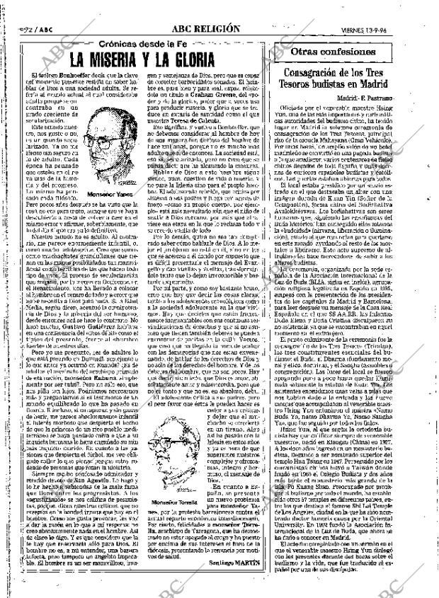 ABC MADRID 13-09-1996 página 72