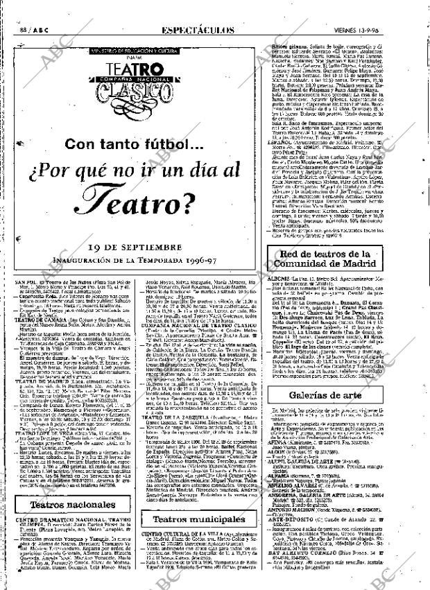 ABC MADRID 13-09-1996 página 88