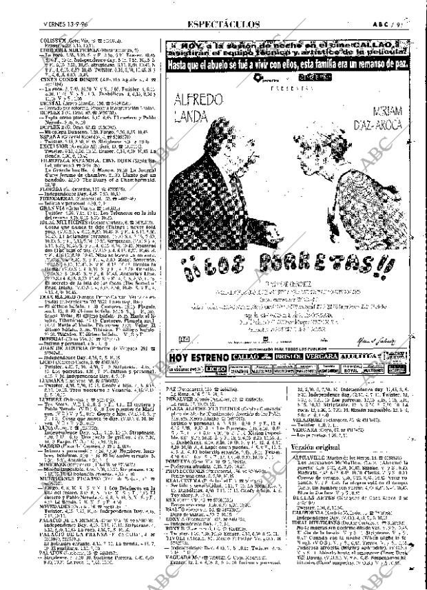 ABC MADRID 13-09-1996 página 91
