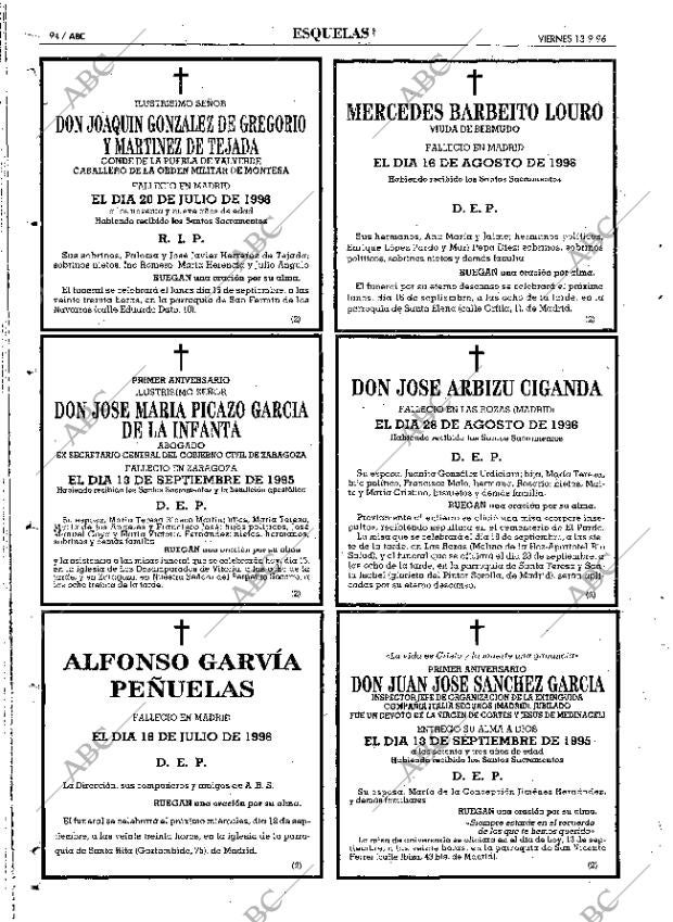 ABC MADRID 13-09-1996 página 94