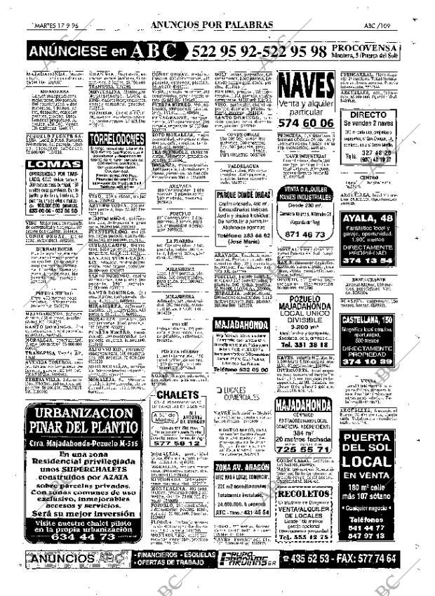 ABC MADRID 17-09-1996 página 109