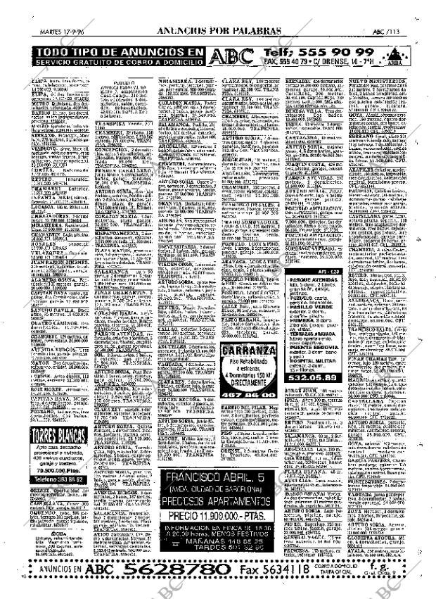 ABC MADRID 17-09-1996 página 113