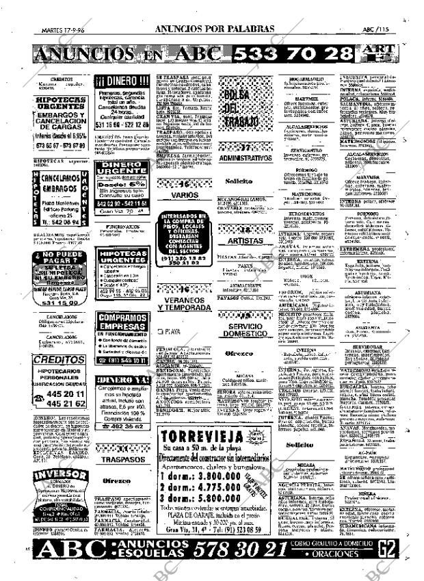 ABC MADRID 17-09-1996 página 115