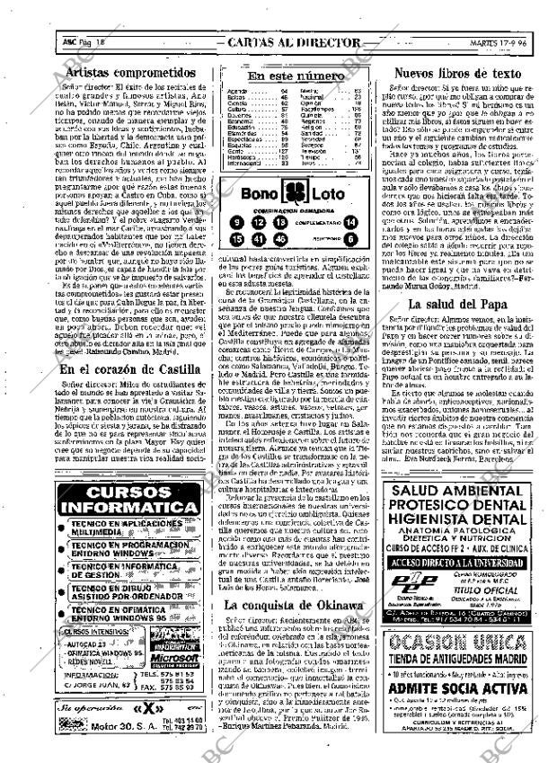 ABC MADRID 17-09-1996 página 18