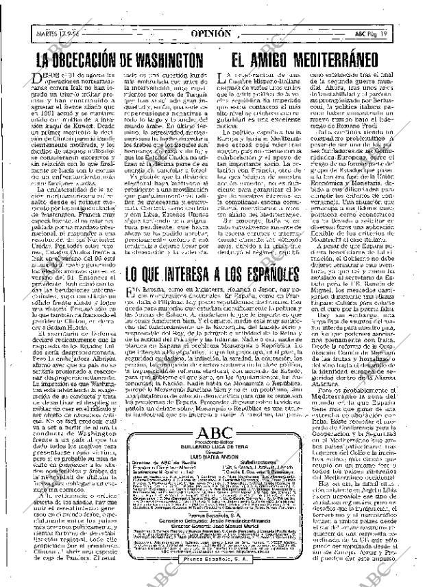 ABC MADRID 17-09-1996 página 19