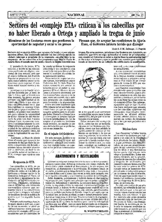 ABC MADRID 17-09-1996 página 23