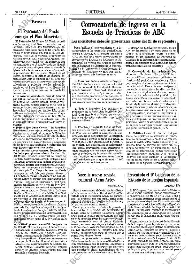 ABC MADRID 17-09-1996 página 58