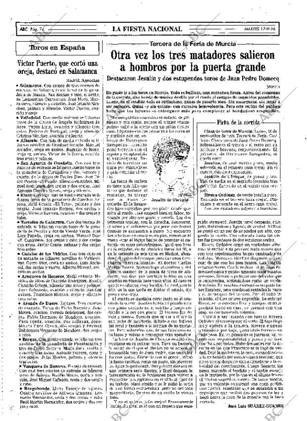 ABC MADRID 17-09-1996 página 74