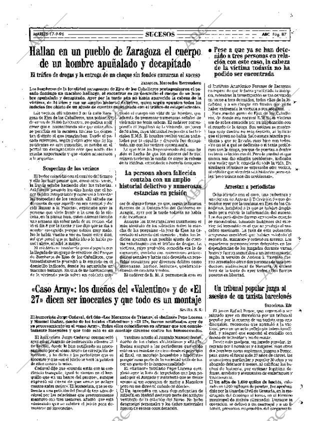 ABC MADRID 17-09-1996 página 87
