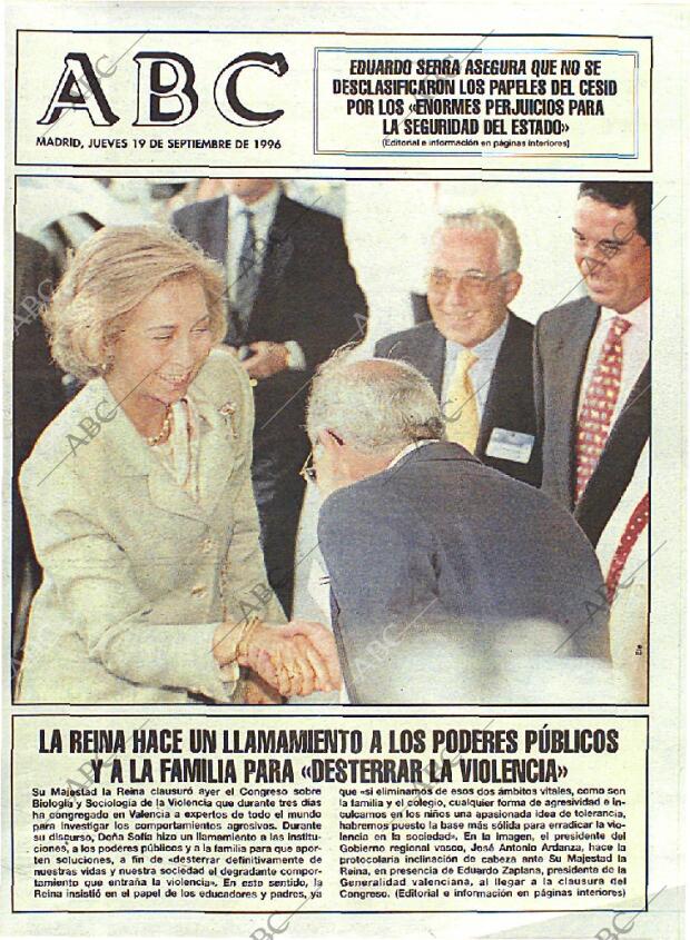 ABC MADRID 19-09-1996 página 1