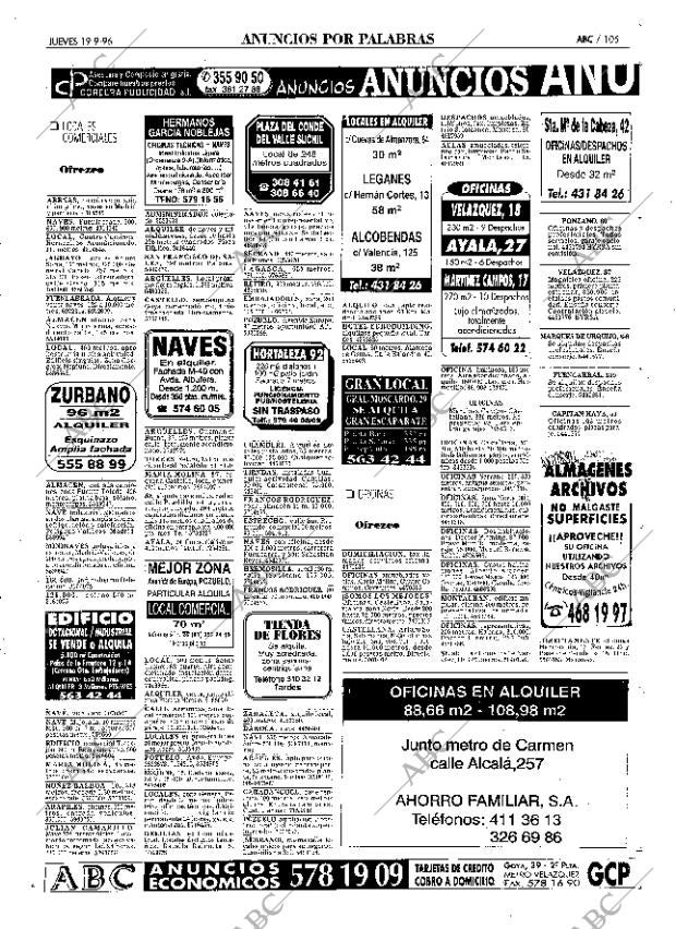 ABC MADRID 19-09-1996 página 105