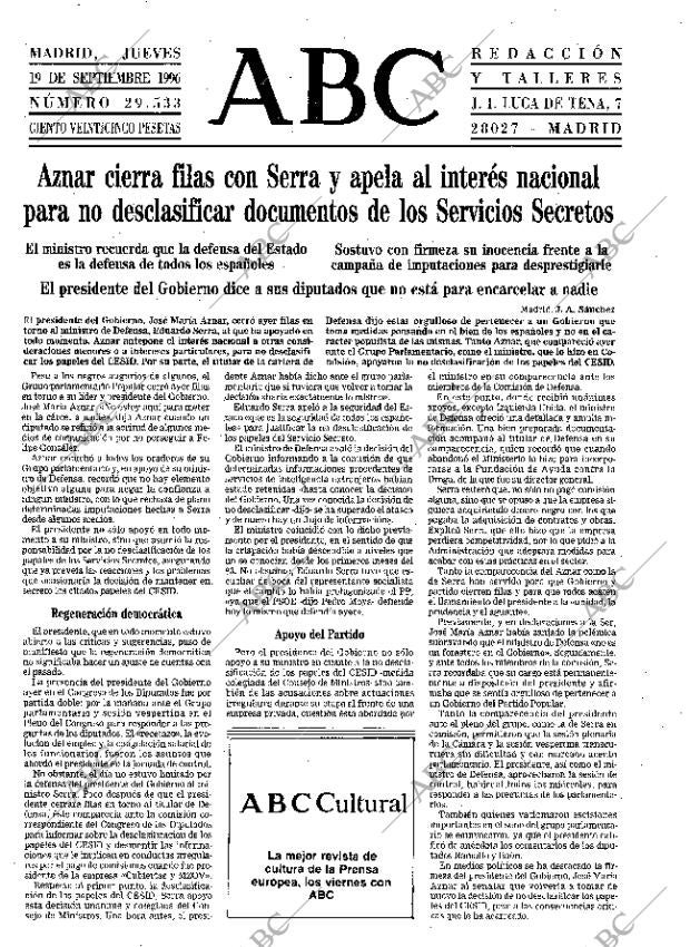 ABC MADRID 19-09-1996 página 17