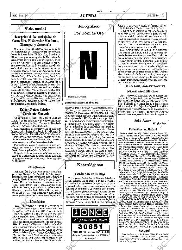 ABC MADRID 19-09-1996 página 64