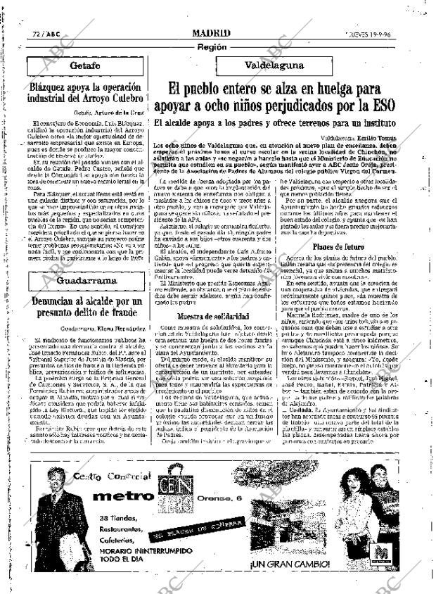 ABC MADRID 19-09-1996 página 72