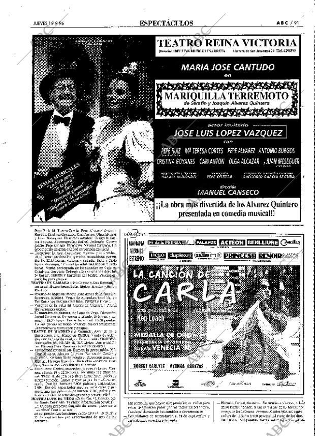 ABC MADRID 19-09-1996 página 91