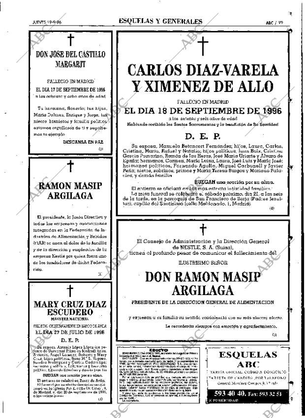 ABC MADRID 19-09-1996 página 99