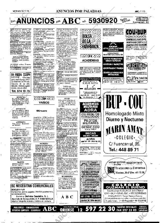 ABC MADRID 20-09-1996 página 113