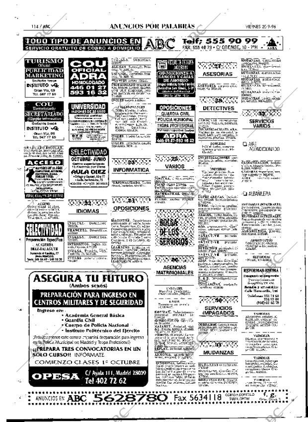 ABC MADRID 20-09-1996 página 114