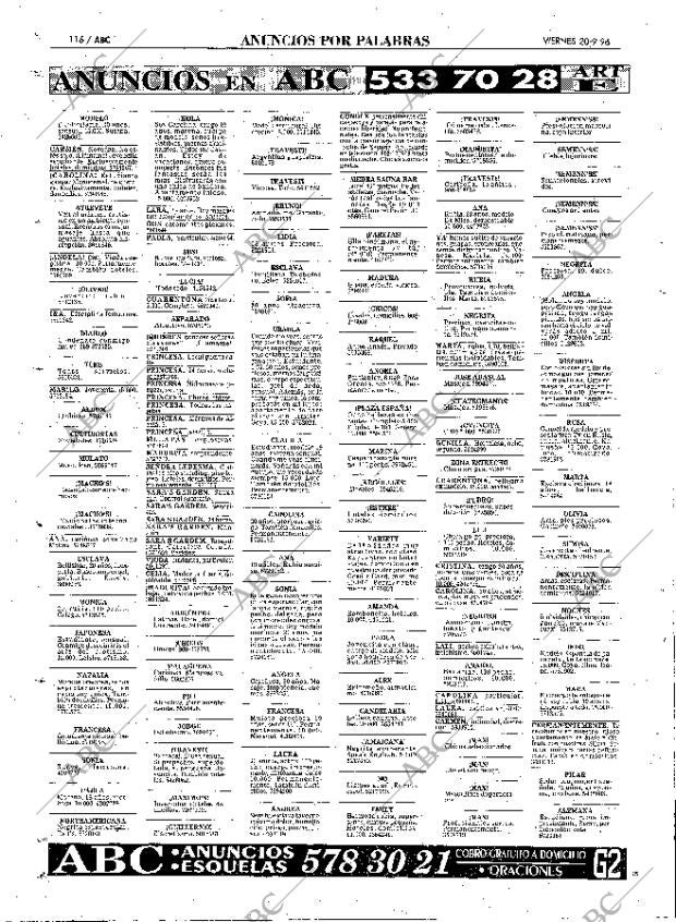 ABC MADRID 20-09-1996 página 116