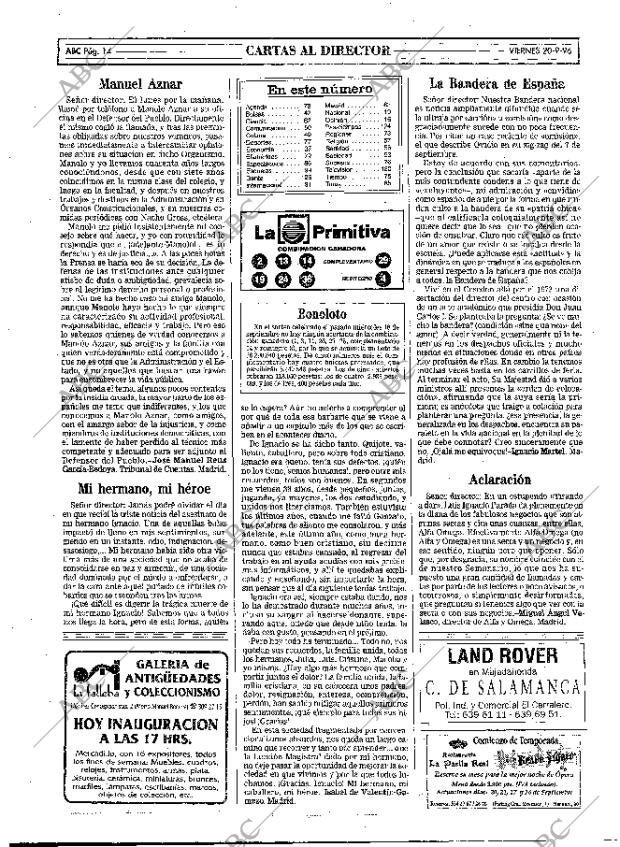 ABC MADRID 20-09-1996 página 14