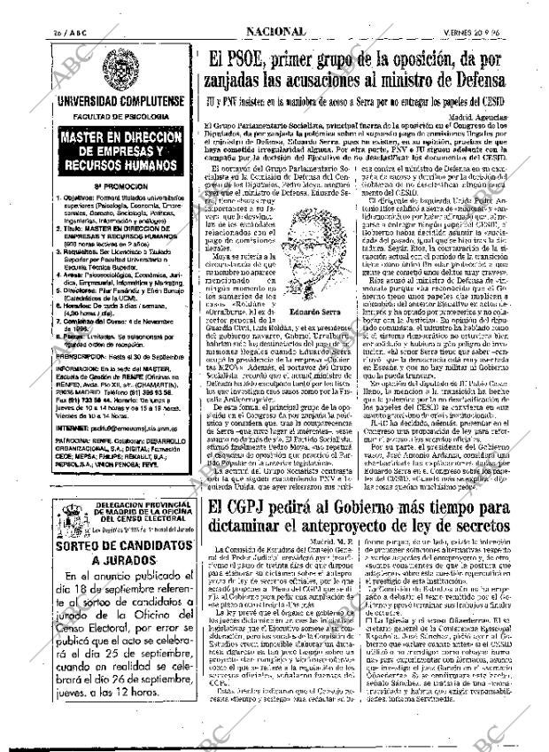 ABC MADRID 20-09-1996 página 26