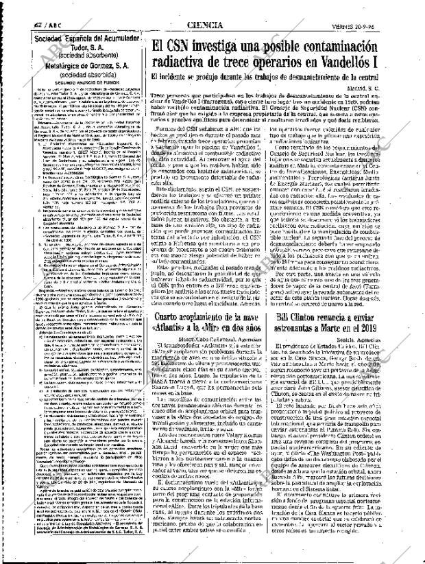 ABC MADRID 20-09-1996 página 62