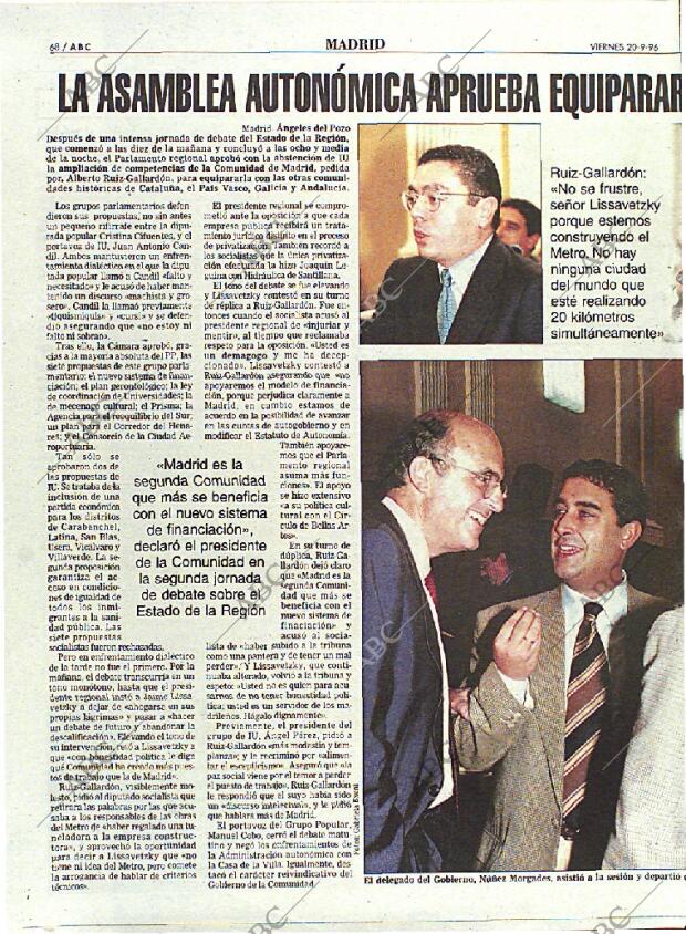 ABC MADRID 20-09-1996 página 68