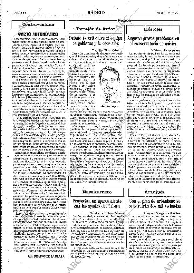ABC MADRID 20-09-1996 página 70