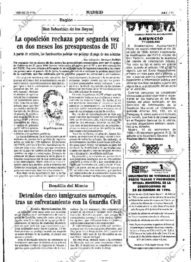 ABC MADRID 20-09-1996 página 71