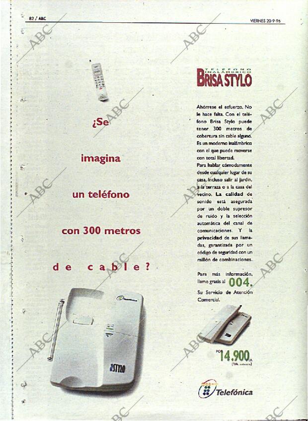 ABC MADRID 20-09-1996 página 82