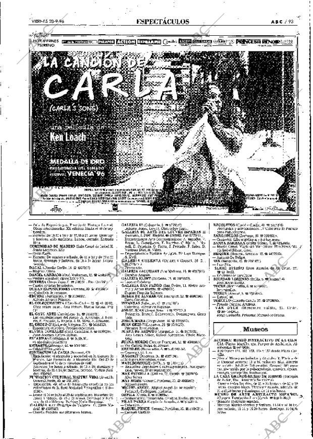 ABC MADRID 20-09-1996 página 93