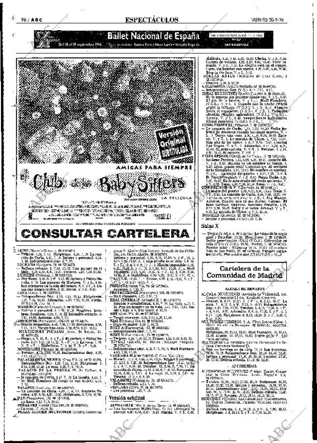 ABC MADRID 20-09-1996 página 96