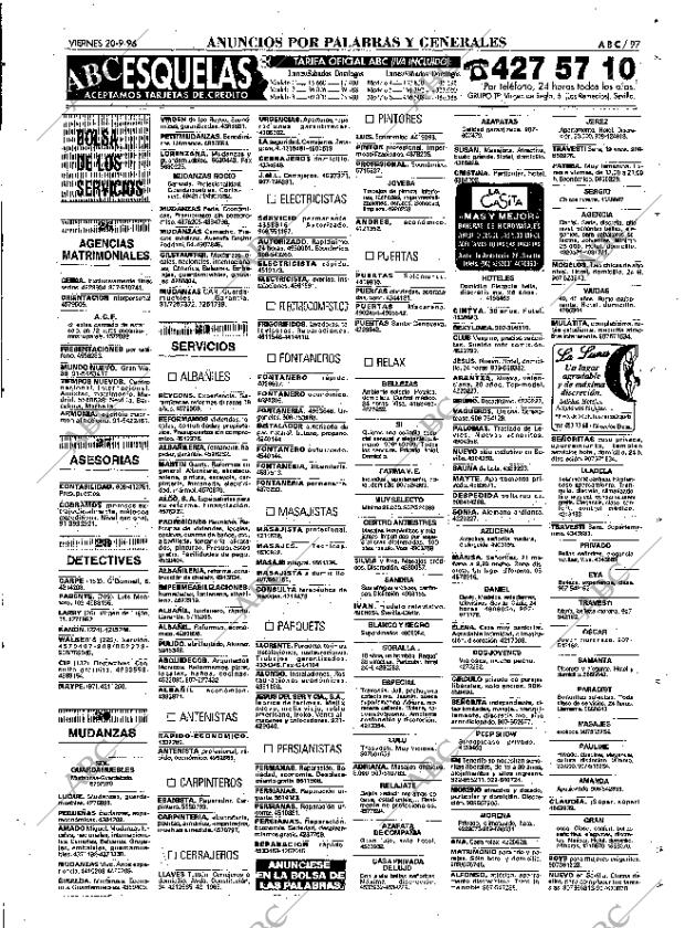 ABC SEVILLA 20-09-1996 página 97