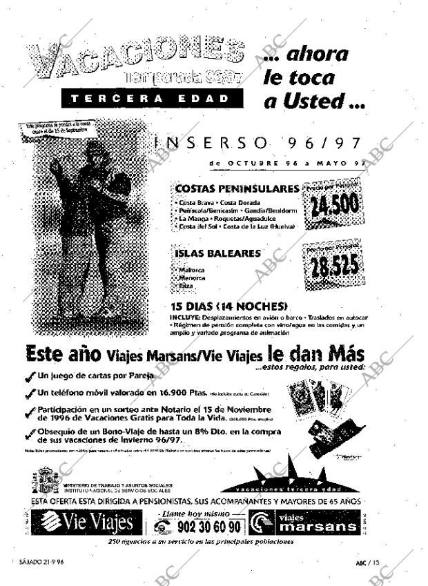ABC MADRID 21-09-1996 página 13