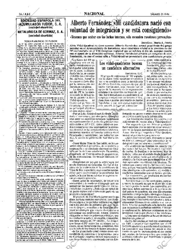 ABC MADRID 21-09-1996 página 26