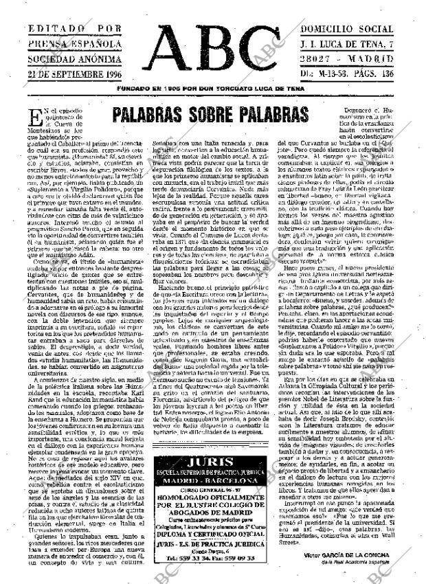 ABC MADRID 21-09-1996 página 3