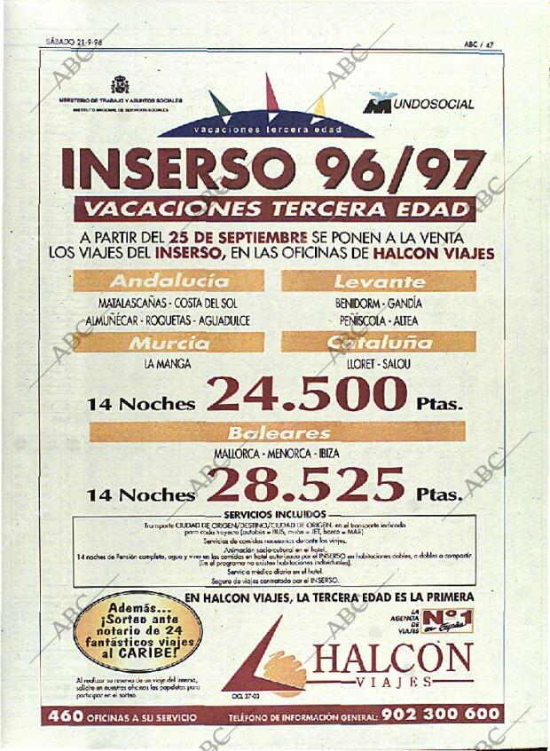 ABC MADRID 21-09-1996 página 47