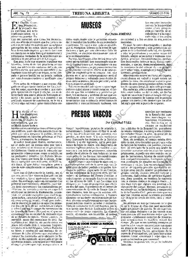 ABC MADRID 21-09-1996 página 72