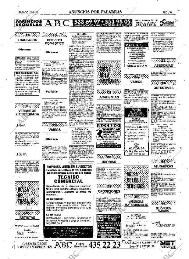 ABC MADRID 21-09-1996 página 99