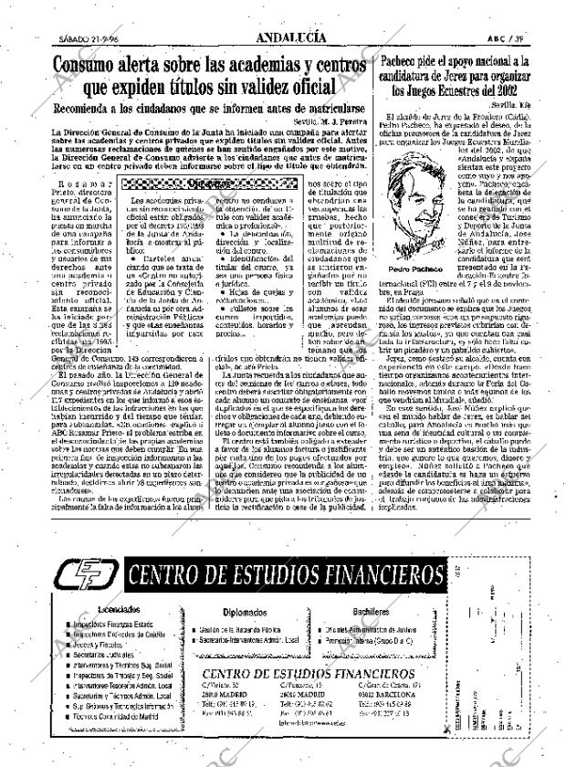 ABC SEVILLA 21-09-1996 página 39