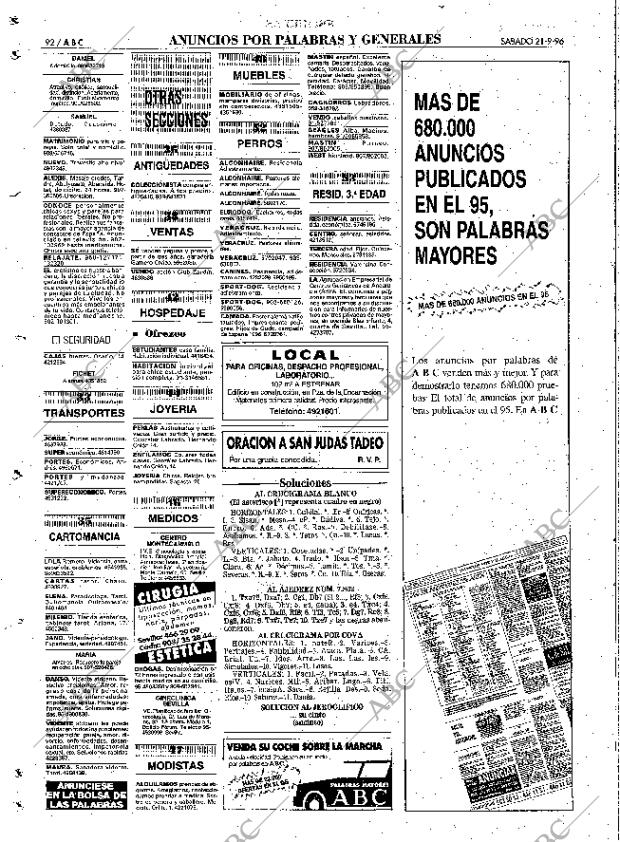 ABC SEVILLA 21-09-1996 página 92